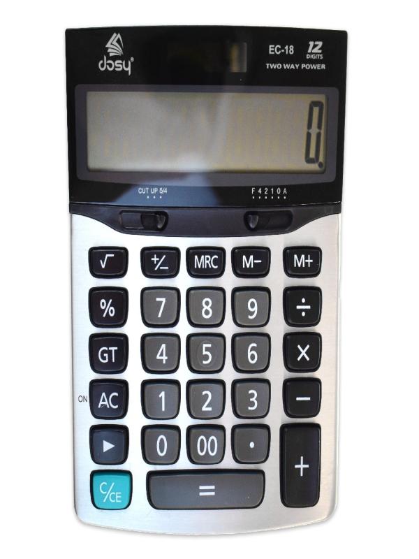 DOSY EC-18 12 HANE MAKSİ BOY HESAP MAKİNESİ