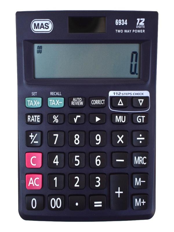 MAS HESAP MAKİNESİ OFİS TİPİ PLASTİK PANEL ORTA 6934