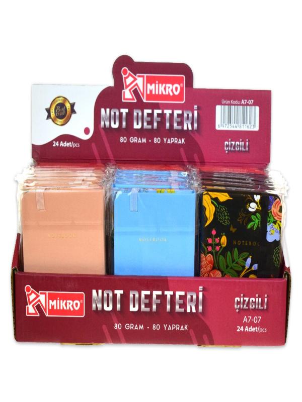 MİKRO ÇİZGİLİ NOT DEFTERİ A7-07
