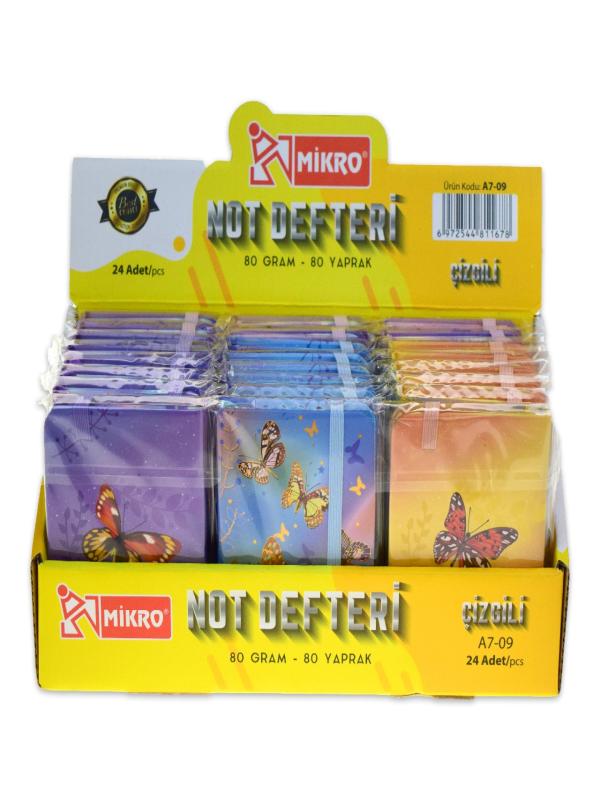 MİKRO ÇİZGİLİ NOT DEFTERİ A7-09