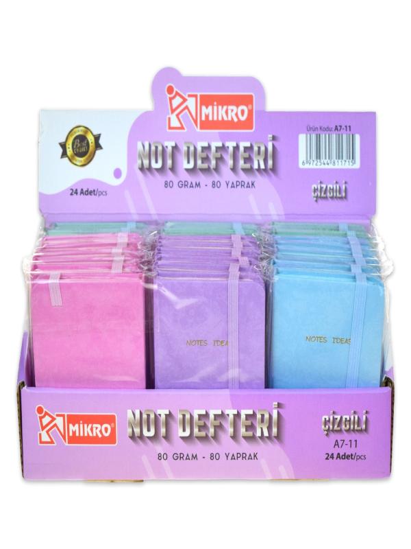 MİKRO ÇİZGİLİ NOT DEFTERİ A7-11