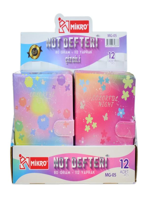 MİKRO COLORFUL NIGHT ÇİZGİLİ NOT DEFTERİ 112 YP MG-05