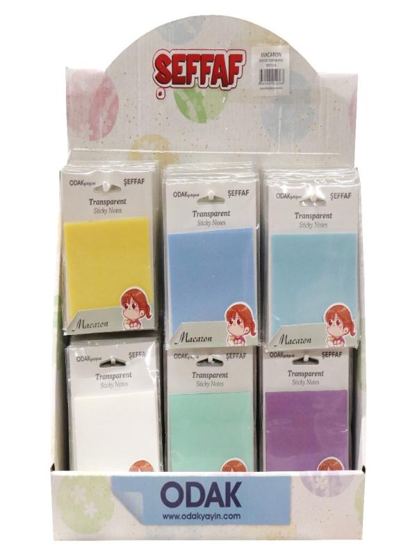 SEFFAF YAPIŞKANLI NOT KAĞIT MACARON