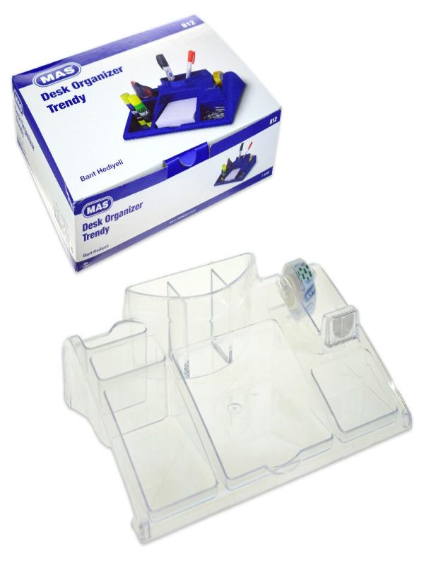 MAS DESK ORGANİZER TRENDY ŞEFFAF 0812