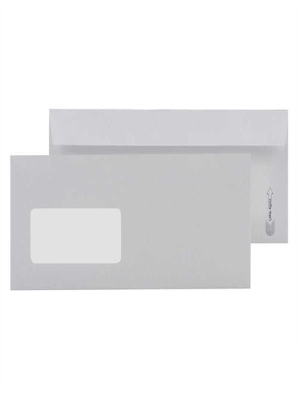 DOĞAN DİPLOMAT ZARF 90GR SİLİKONLU PENCERELİ 1.HAMUR AS-1001 PK:500