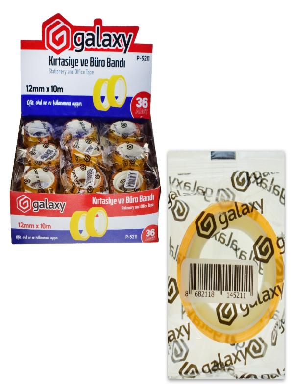 GALAXY KUTULU KIRTASİYE BANDI 12*10MT P-5211