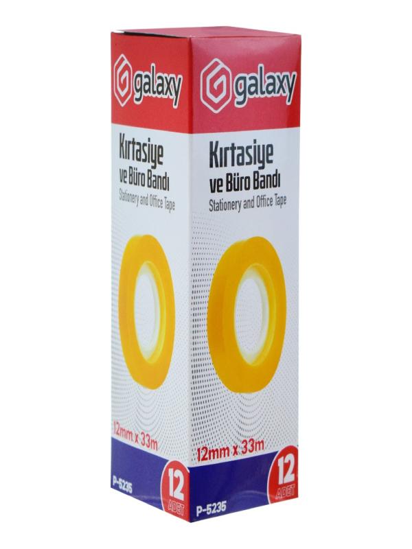 GALAXY KUTULU KIRTASİYE BANDI 12*33MT P-5235
