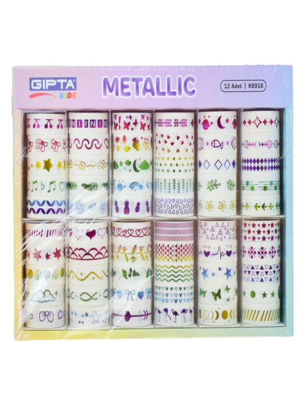 GIPTA RANKLİ BANT METALLIC 5 Lİ K8916
