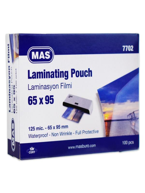 MAS LAMİNASYON FİLMİ 125 MİC.65*95 100LÜ 7702