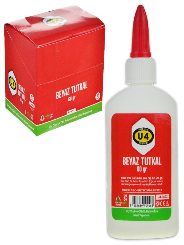 U-4 BEYAZ TUTKAL 60GR 0693