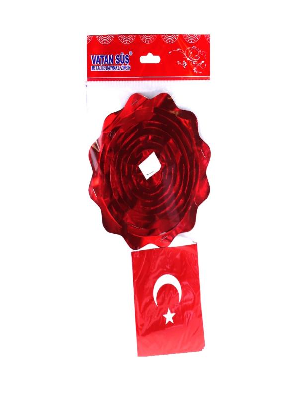 BAYRAKLI SÜS ZİNCİR METALİZE VT1013