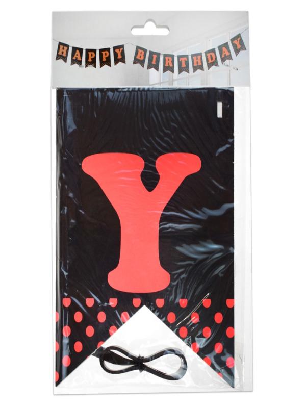 HAPPY BIRTHDAY HARF AFİŞ NEON TURUNCU NO:05