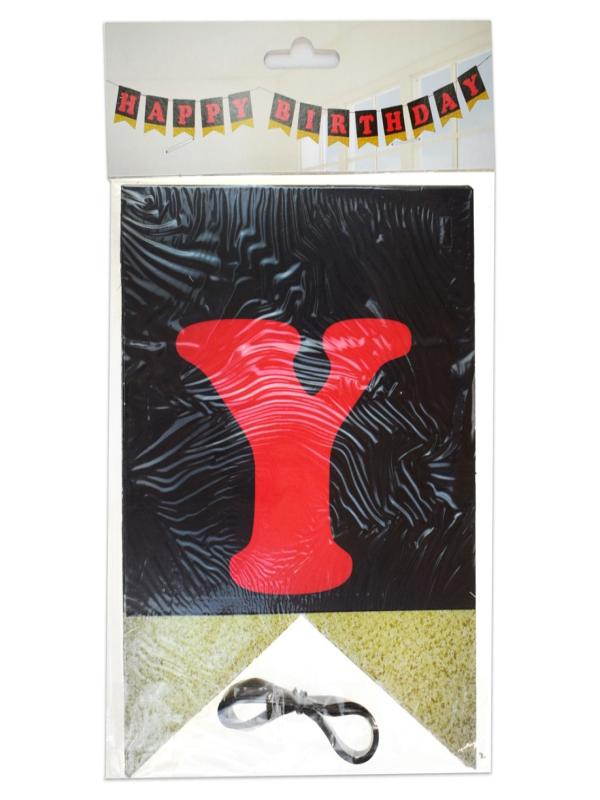 HAPPY BIRTHDAY HARF AFİŞ SİMLİ ALTIN NO:01