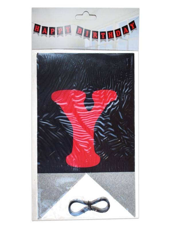 HAPPY BIRTHDAY HARF AFİŞ SİMLİ GÜMÜŞ NO:03