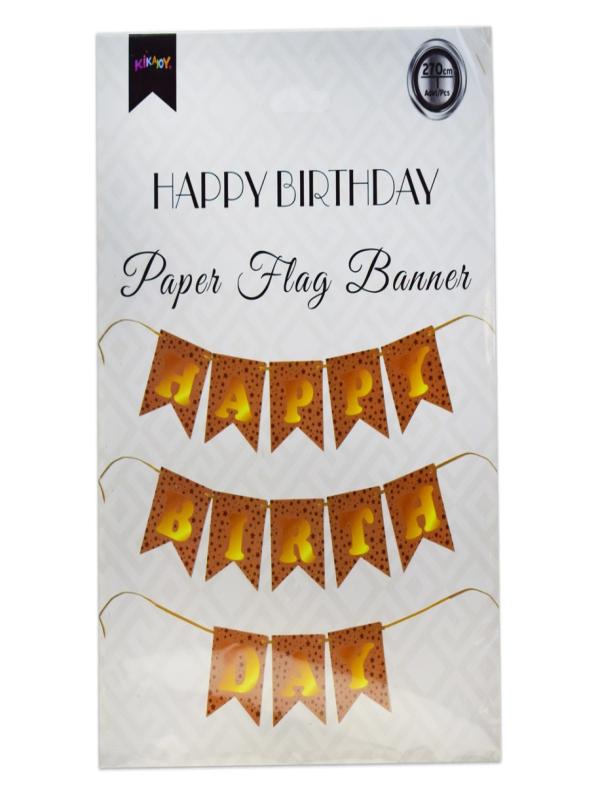 KİKA HAPPY BİRTHDAY HARF AFİŞ KRAFT ALTIN BNR62