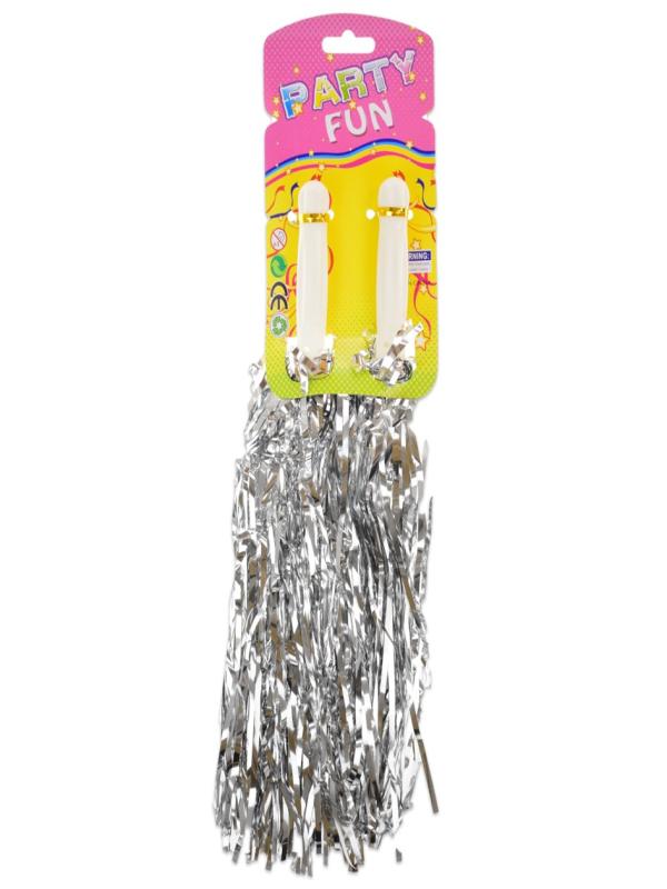 METALİZE 2 Lİ GÖSTERİ PONPONU GÜMÜŞ 2006766-G