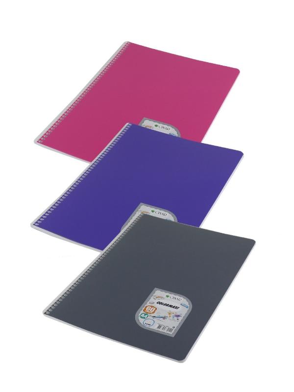ÇINAR COLORMAXİ PP SPİRALLİ DEFTER 40/4 KARELİ A4 73017