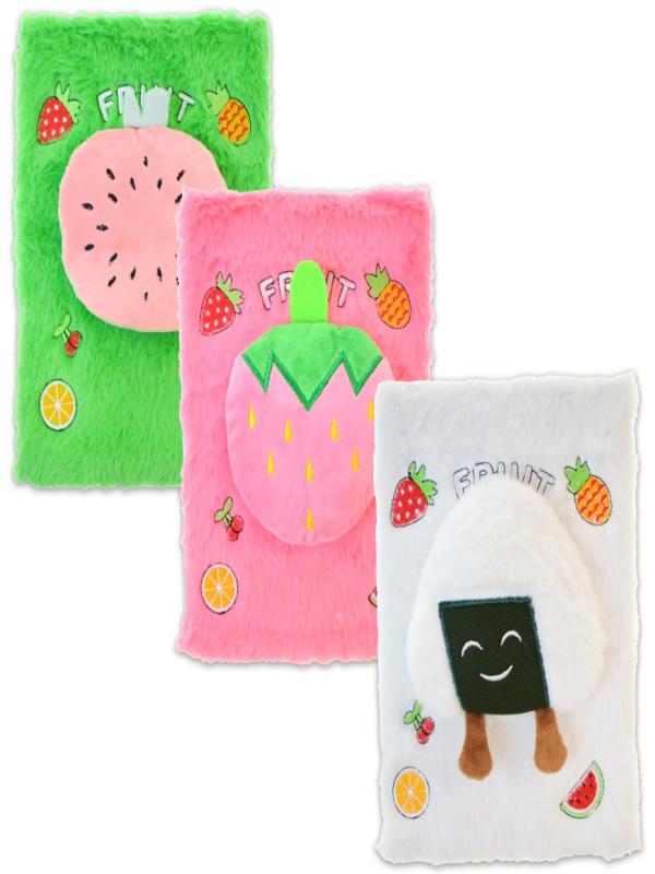 FİXPOİNT NOT DEFTERİ PELUŞ MEYVE FİGÜRLÜ 80YP P-3424