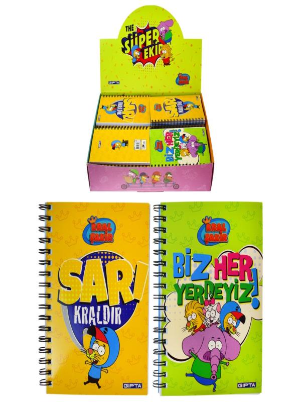 GIPTA KRAL ŞAKİR A6 KARTON KAP.ÇİZGİLİ DEFTER 6014
