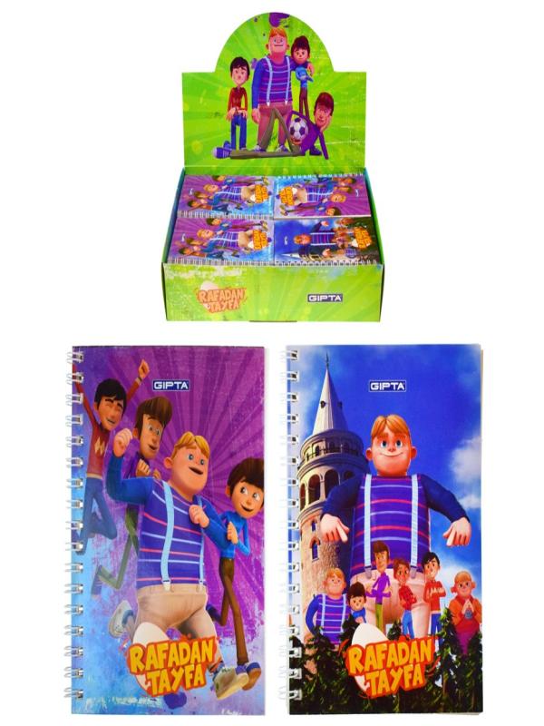 GIPTA RAFADAN TAYFA SP.A6 KARTON KAP.ÇİZGİLİ DEFTER 6357