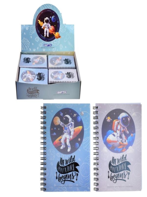 GIPTA WILDBOOK SPİRALLİ OFSET A6 80 YP.PP KAPAK ÇİZGİLİ DEFTER