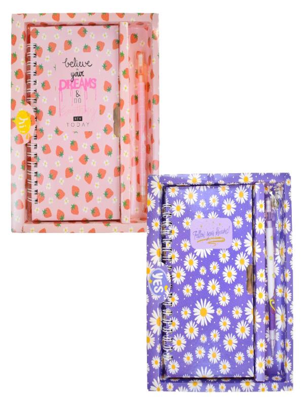 İNGİLİZCE MOTTOLU KİLİTLİ DEFTER-KALEM HN-022