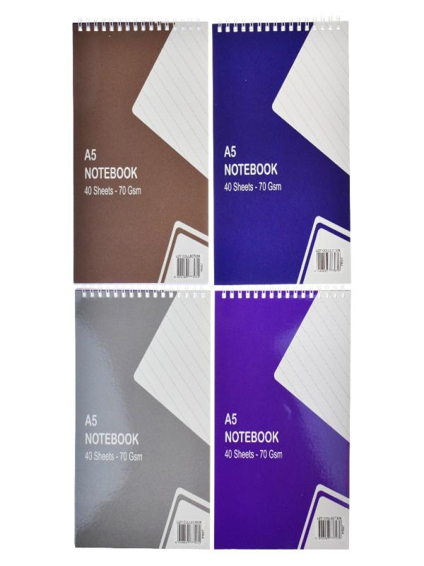 LİZY A5 ÇİZGİLİ SPİRALLİ BLOKNOT 40 YP PR07