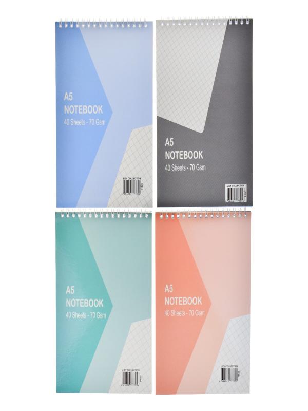 LİZY A5 KARELİ SPİRALLİ BLOKNOT 40 YP PR05