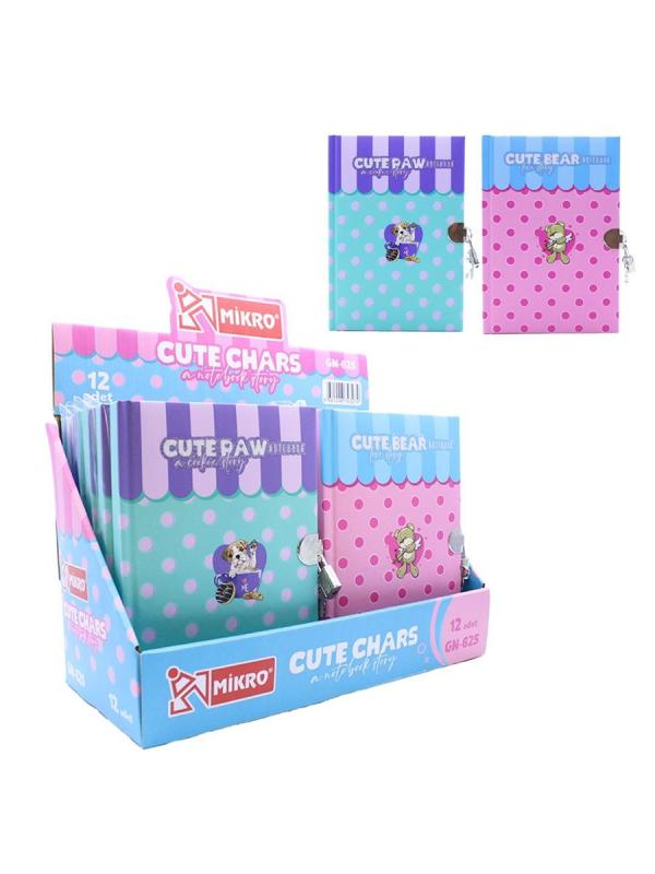 MİKRO KİLİTLİ HATIRA DEFTERİ GN-625