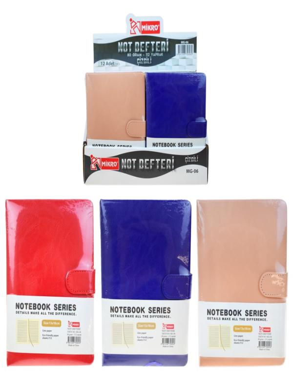MİKRO MAGNETLİ NOT DEFTERİ DÜZ RENKLER MG-06