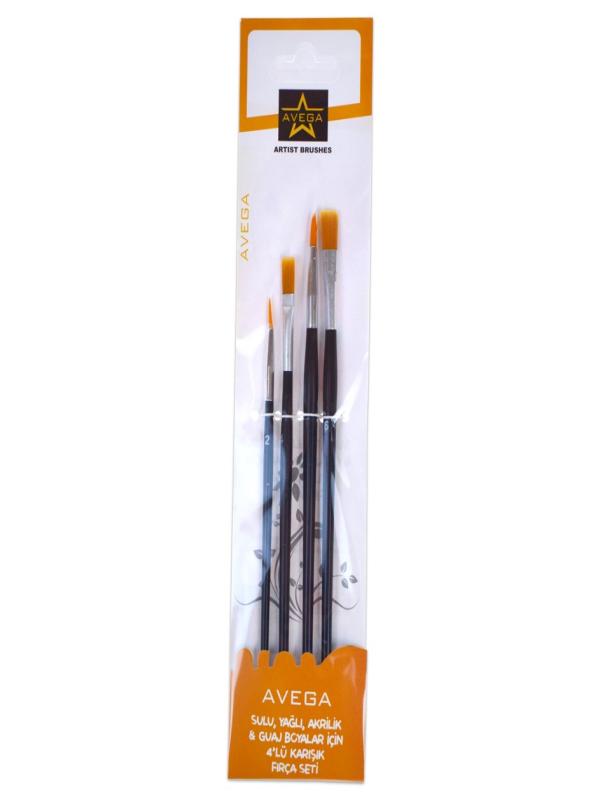 AVEGA 4 LÜ  FIRÇA SETİ AVG-140