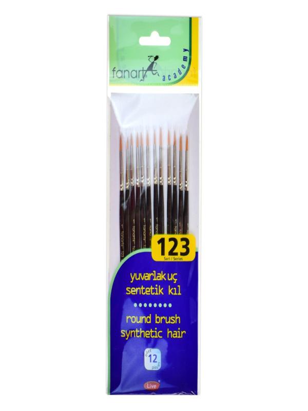 FANART ACADEMY SERİ 123 SENTETİK KIL YUVARLAK FIRÇA NO:01 F-7123-01