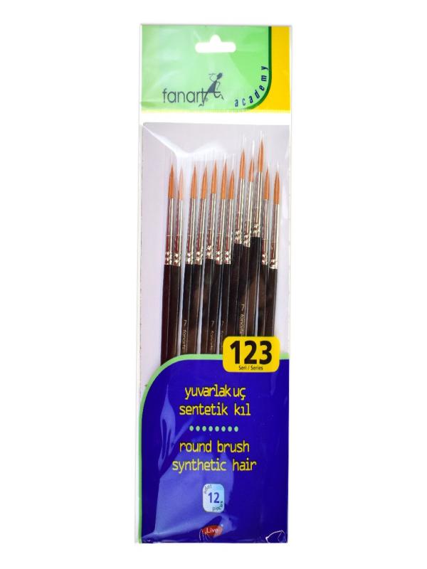 FANART ACADEMY SERİ 123 SENTETİK KIL YUVARLAK FIRÇA NO:07 F-7123.07