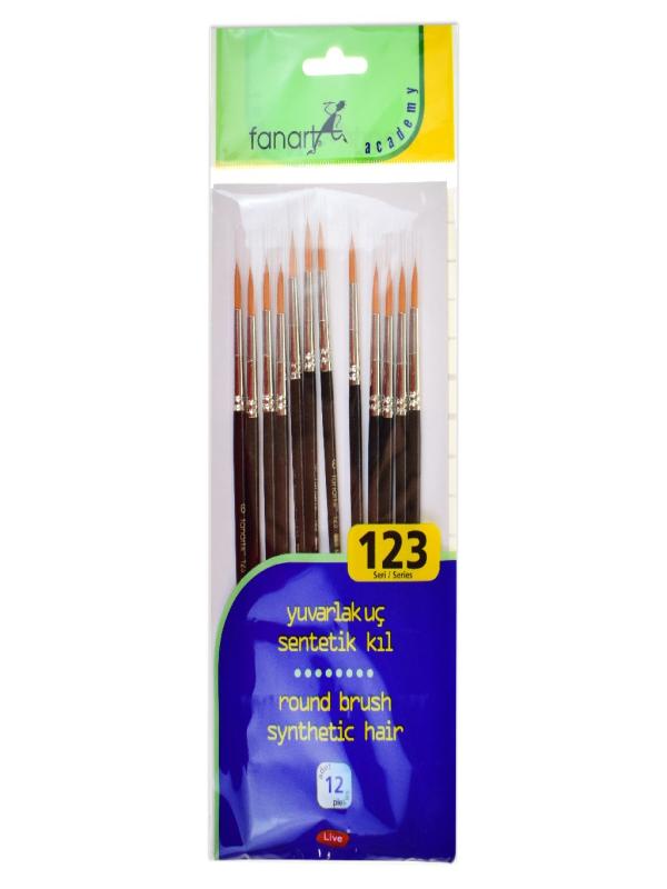FANART ACADEMY SERİ 123 SENTETİK KIL YUVARLAK FIRÇA NO:6 F-7123-06