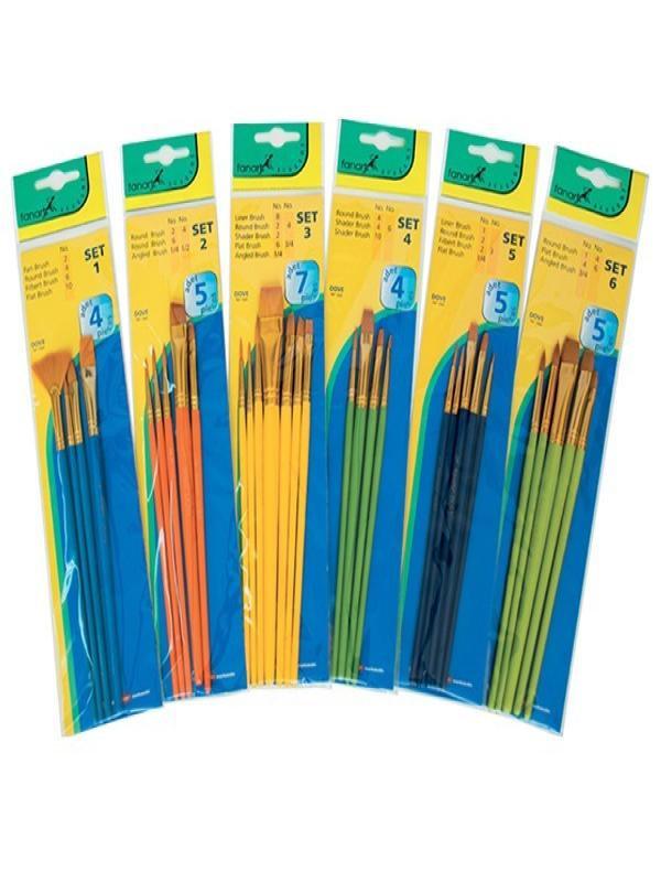 FANART ACADEMY SERI 500 SENTETİK KILLI FIRCA SETİ 30 LU 1-2-3-4-5-6