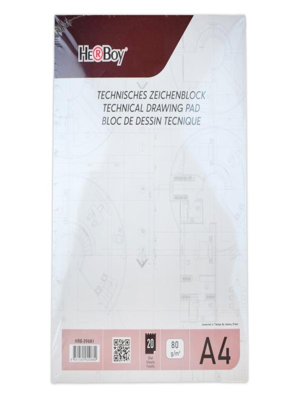 HERBOY TEKNİK A4 20 YP DİK BLOK 80G HRB-39681