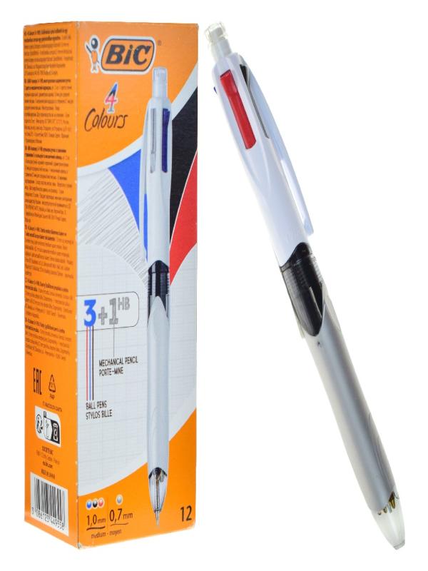 BİC 4 RENK MULTİ 3 RENK+1 HB TÜKENMEZ KALEM