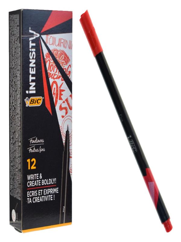 BİC INTENSITY 0.4 UÇLU KEÇELİ KALEM KIRMIZI