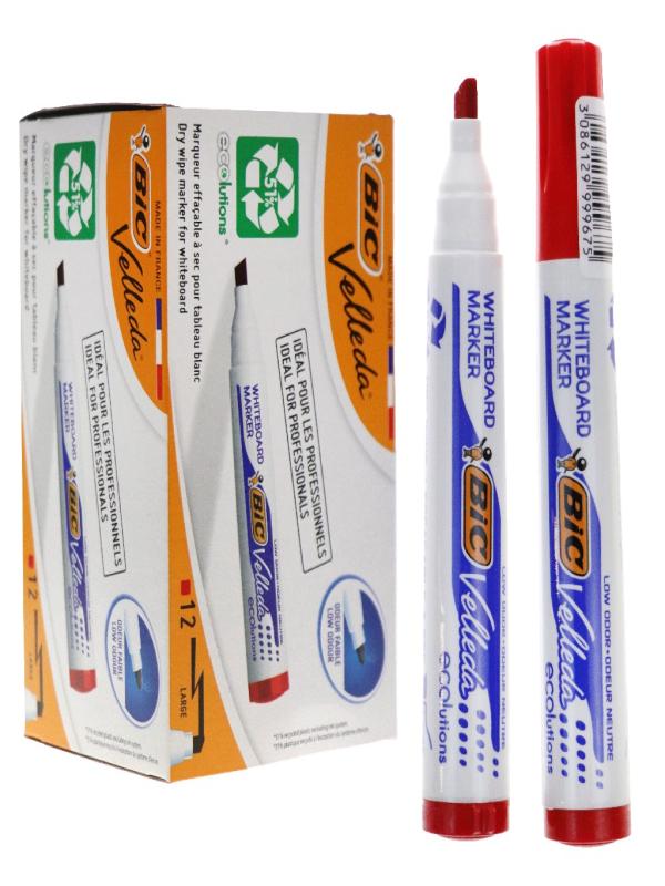 BİC KESİK UÇ TAHTA KALEMİ KIRMIZI VEL1751