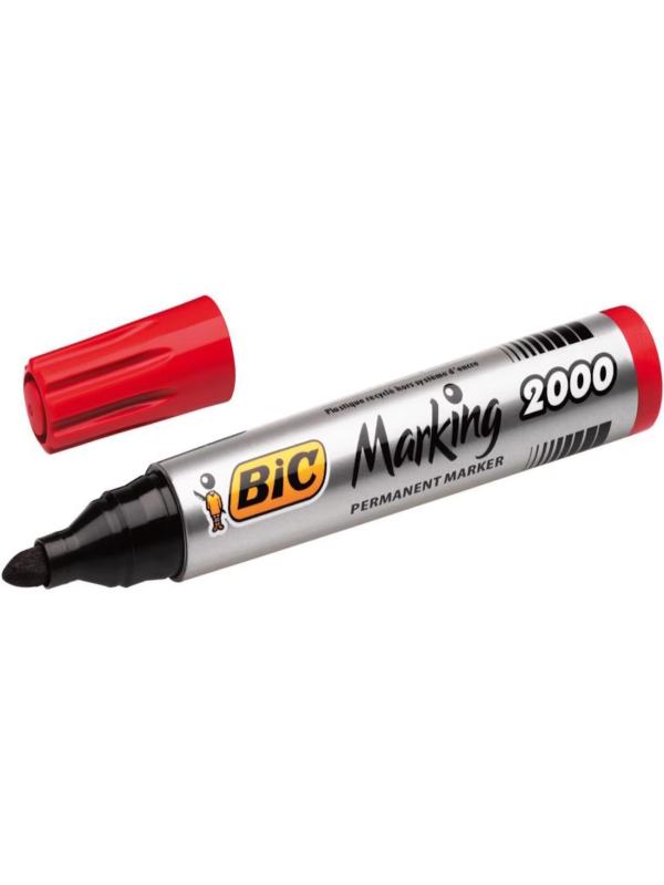 BİC MARKER KOLİ KALEMİ YUVARLAK UC KIRMIZI