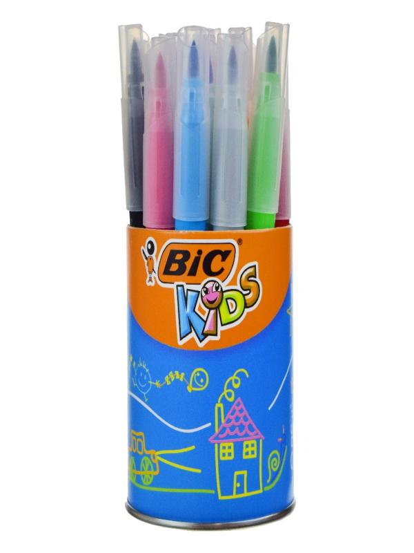 BİC VİSA FIRÇA UÇLU KEÇELİ KALEM 18 Lİ