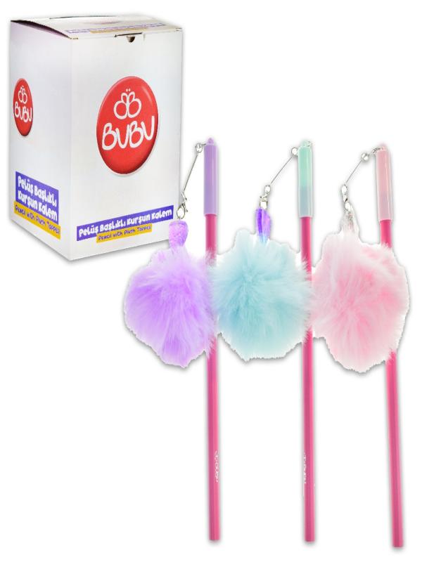 BU-BU PELUŞ TAŞ BAŞLIKLI KURŞUN KALEM BKK013