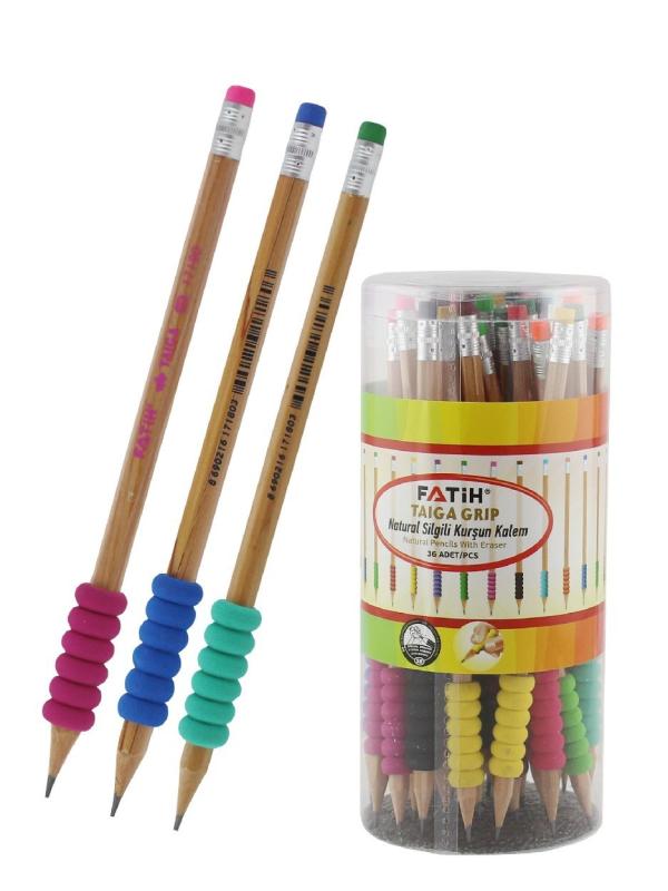 FATİH TAİGA NATURAL RENKLİ EVA GRİP SİLGİLİ KALEM