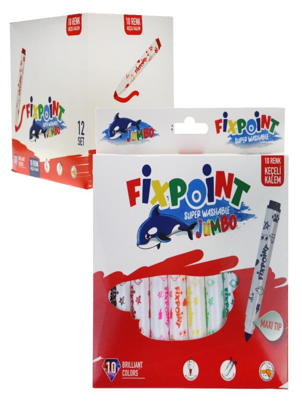 FİXPOİNT MAXİ JUMBO 10 LU KEÇELİ KALEM P-5426