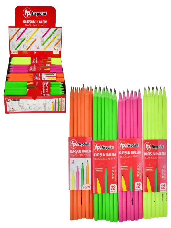 FİXPOİNT NEON RENKLİ KURŞUN KALEM P-0578