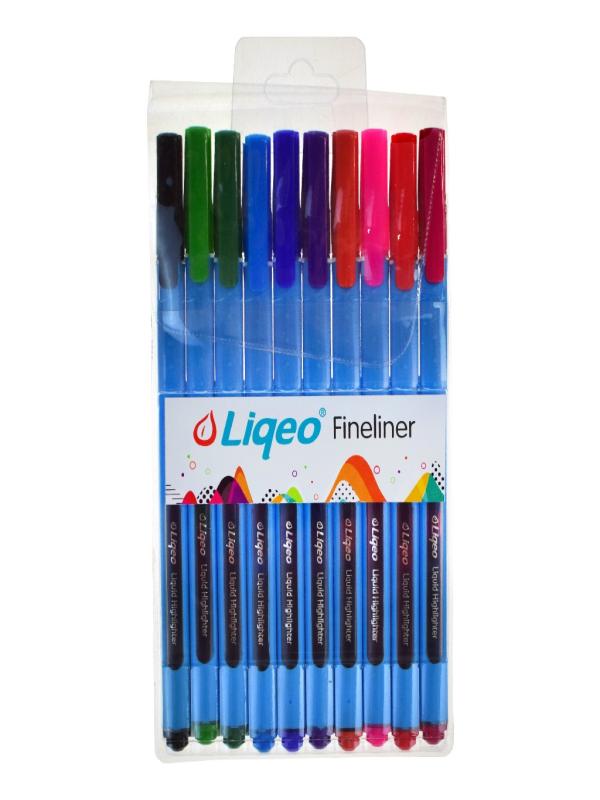 LIQEO FINELİNER KALEM 10 LU PVC F-8027 10PVC