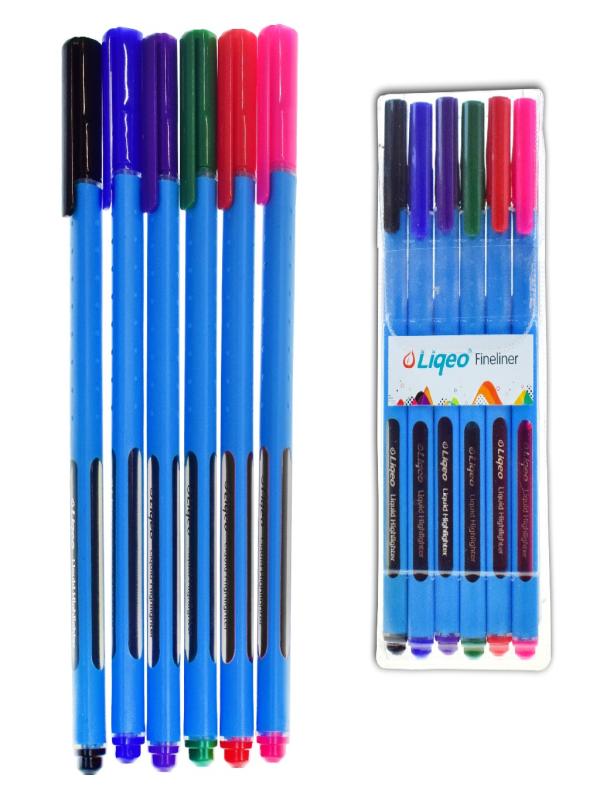 LIQEO FINELİNER KALEM 6 LI PVC F-8027 6PVC