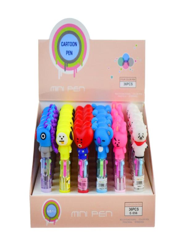 MİSYON BTS 4 RENK MİNİ FİGÜRLÜ TÜKENMEZ KALEM MSY-5786