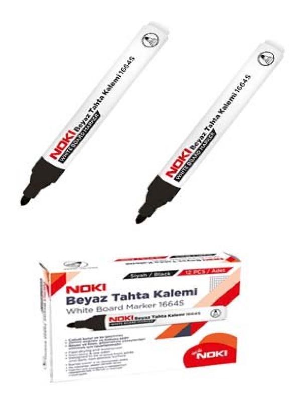 NOKİ BEYAZ TAHTA KALEMİ SİYAH 1664S