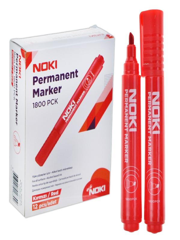 NOKİ KESİK UC KOLİ KALEMİ KIRMIZI